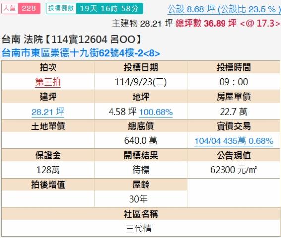 台南法拍法拍屋-1