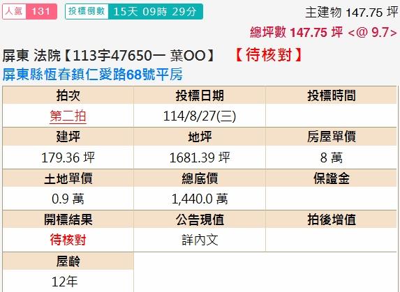 屏東法拍法拍屋-1