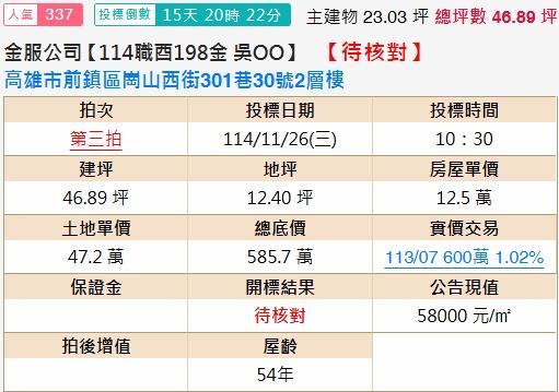 前鎮法拍法拍屋-1