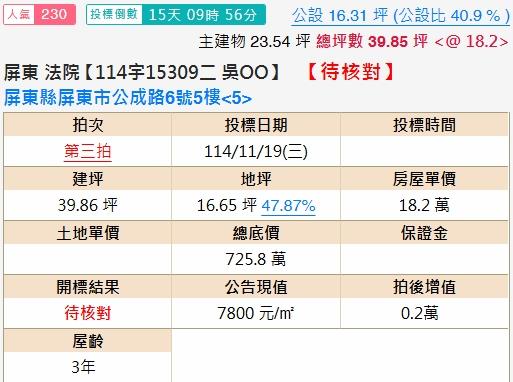 屏東市法拍法拍屋-1
