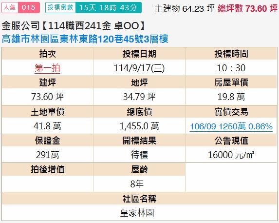 高雄林園法拍法拍屋-1