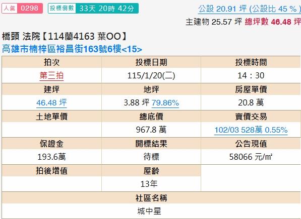 高雄楠梓法拍法拍屋-1