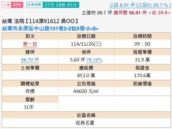 永康法拍屋法拍-1