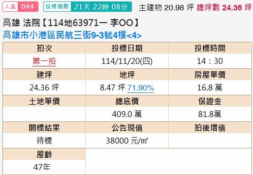 小港法拍法拍屋-1