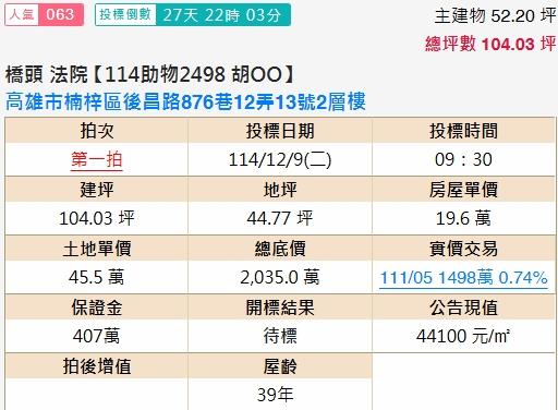 高雄楠梓法拍法拍屋-1