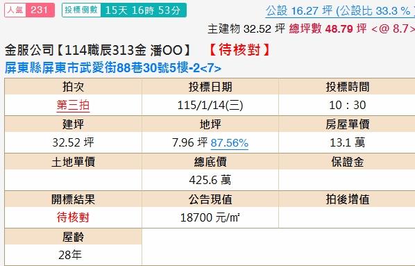 屏東市法拍屋法拍-1