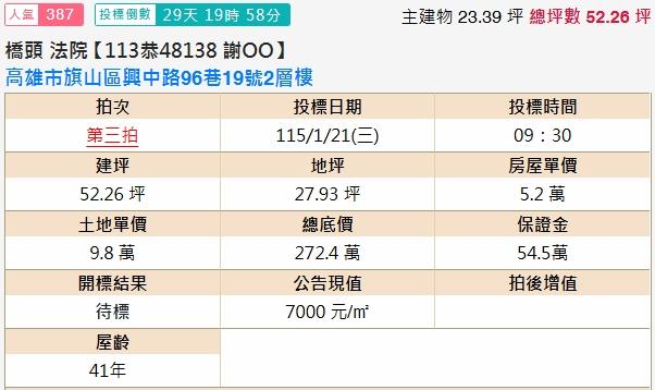 旗山拍賣法拍屋-1