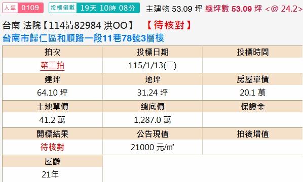 歸仁法拍屋法拍-1