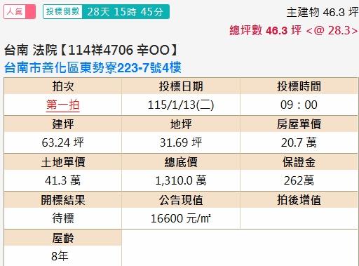 善化法拍法拍屋-1