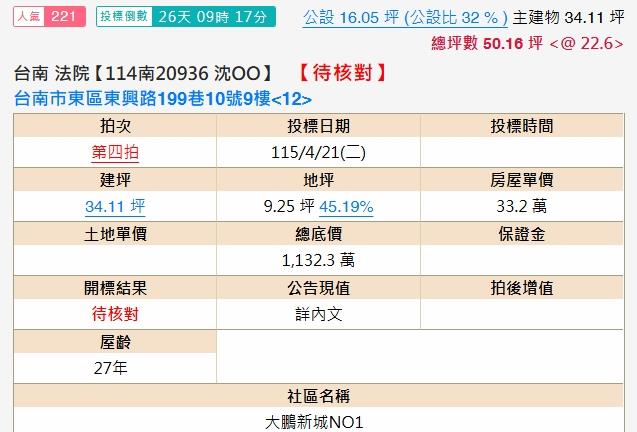 東區法拍屋法拍-1