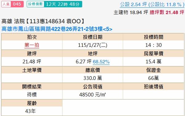 鳳山法拍屋法拍-1