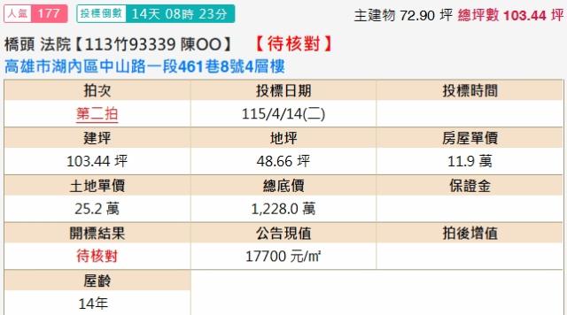 湖內法拍屋法拍-1