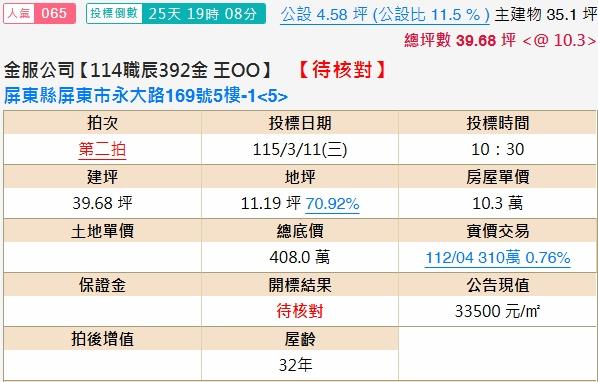 屏東市法拍屋法拍-1