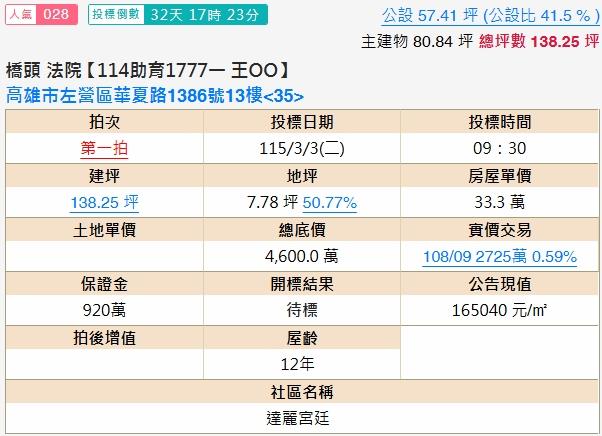 左營法拍法拍屋-1