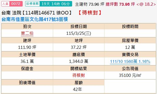 佳里拍賣法拍屋-1