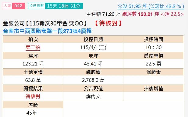 中西區法拍屋法拍-1