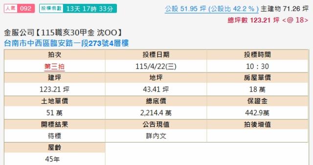 中西區法拍屋法拍-1