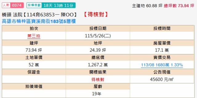 楠梓法拍法拍屋-1