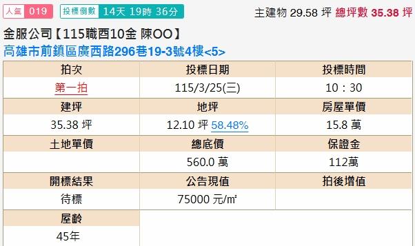 前鎮法拍屋拍賣-1