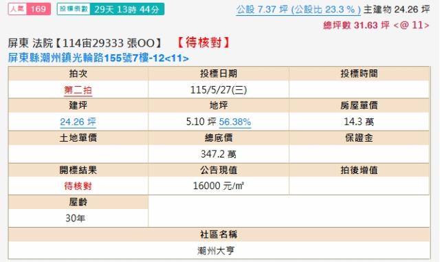 屏東潮州法拍屋拍賣-1