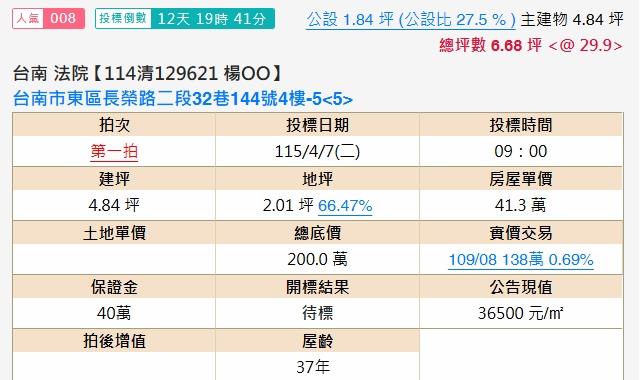 東區法拍屋法拍-1