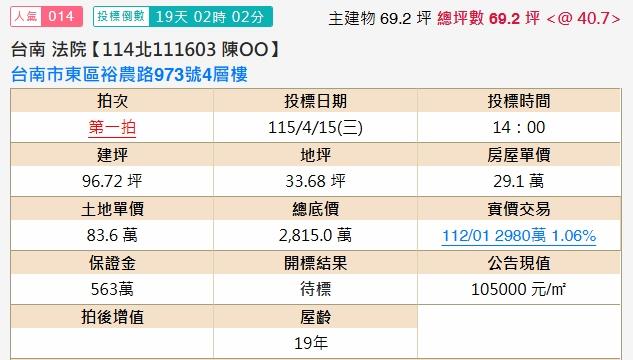 東區法拍屋法拍-1