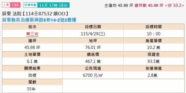 屏東拍賣法拍屋-1
