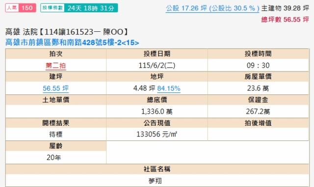 前鎮法拍法拍屋-1