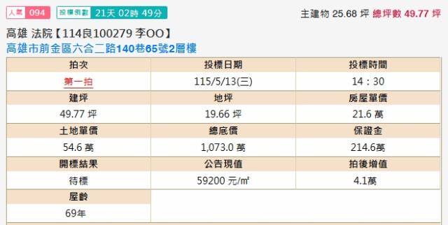 前金法拍法拍屋-1