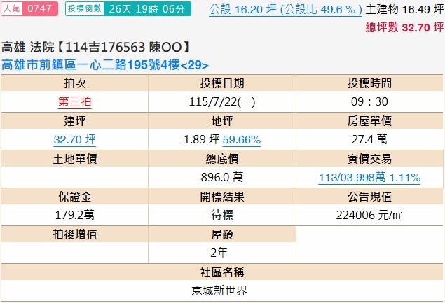 前鎮法拍屋法拍-1