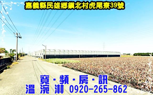 民雄鄉鎮北村虎尾寮39號法拍屋生物科技溫室近建國路711錚多
