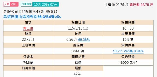 高雄鳳山法拍法拍屋-1