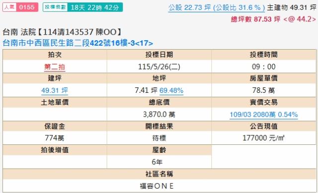 台南法拍法拍屋-1