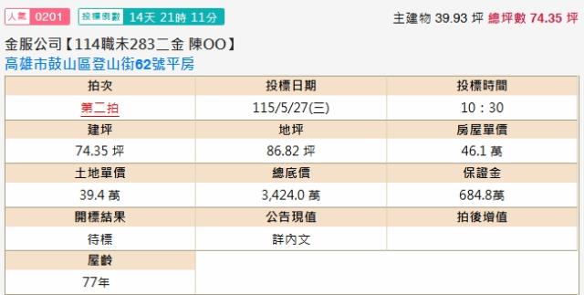 高雄法拍屋法拍-1