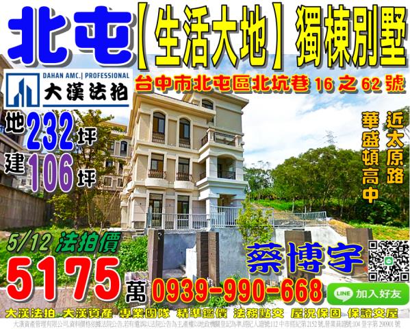 北屯區生活大地法拍屋