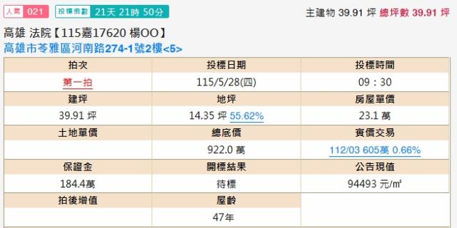 苓雅法拍法拍屋-1