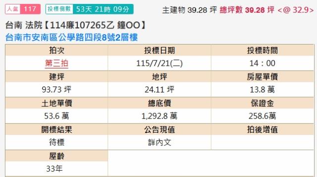 安南法拍屋拍賣-1