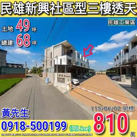 嘉義縣民雄鄉興中村義橋法拍屋代標法拍屋網站法拍屋公告查詢頭橋