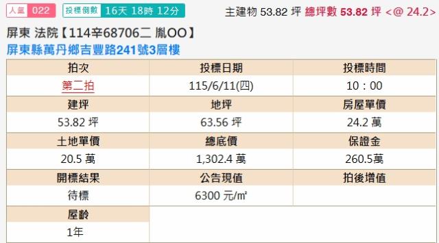 屏東萬丹法拍法拍屋-1