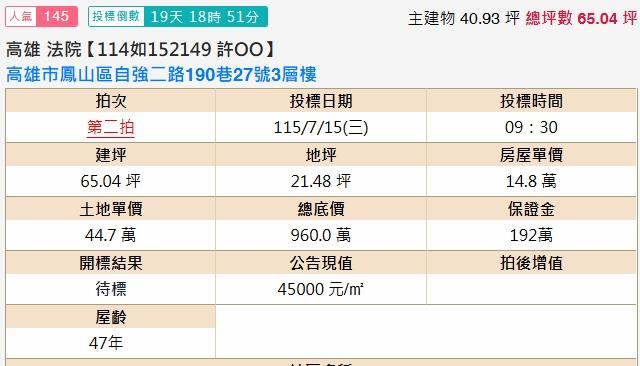 鳳山法拍法拍屋-1