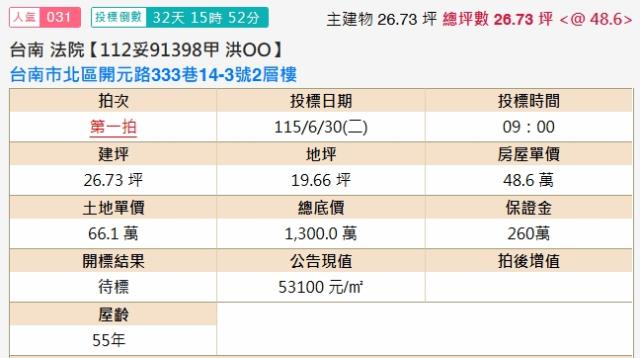 北區法拍屋法拍-1
