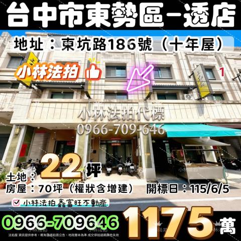 太平區長安東路53巷12號誠品綠第NO5法拍屋透天別墅麗園公