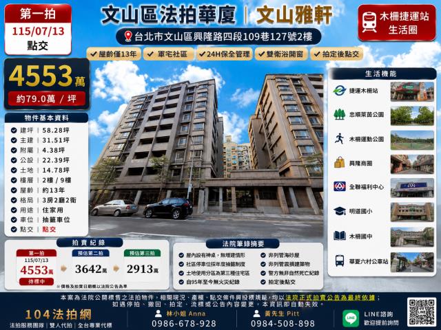 台北文山區拍賣法拍屋-0