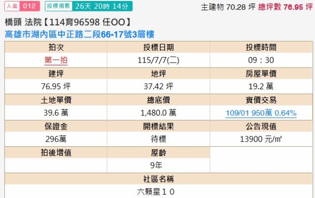 湖內法拍法拍屋-1