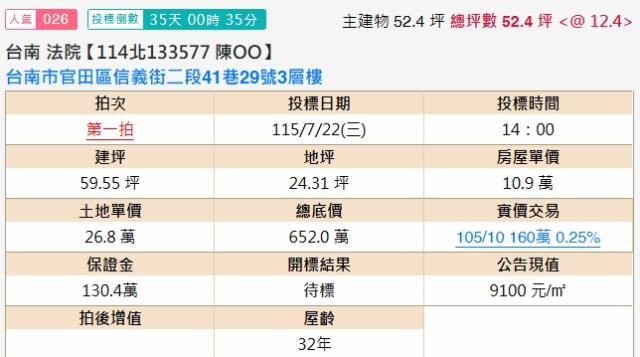 台南法拍法拍屋-1