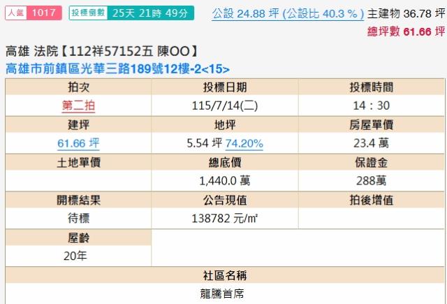 高雄前鎮法拍屋法拍-1