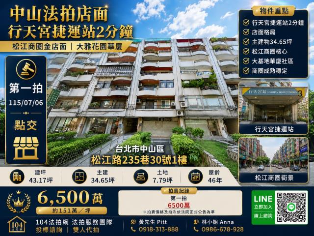 台北中山區拍賣法拍屋-0
