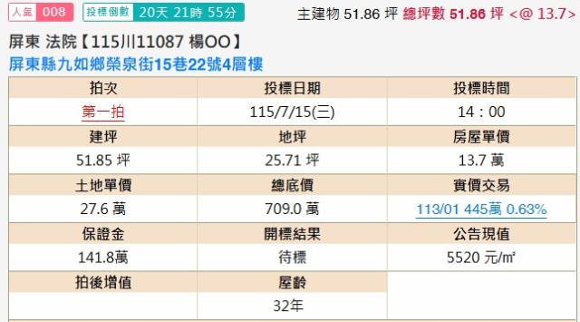 屏東九如法拍法拍屋-1